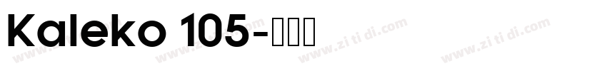 Kaleko 105字体转换